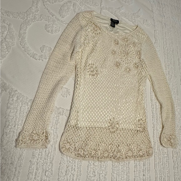 Peck & Peck Sweaters - Peck & Peck Cream Top
